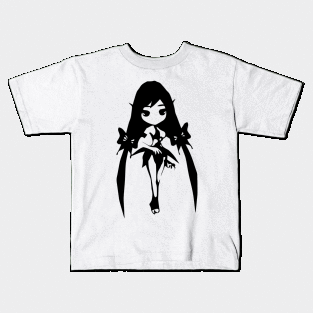 Fairy minimal silhouette white Kids T-Shirt